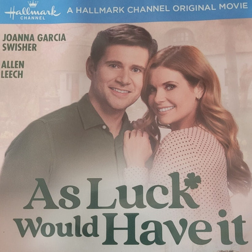 As Luck Would Have It DVD 2021 Hallmark Channel J Garcia Swisher A Leech RomCom