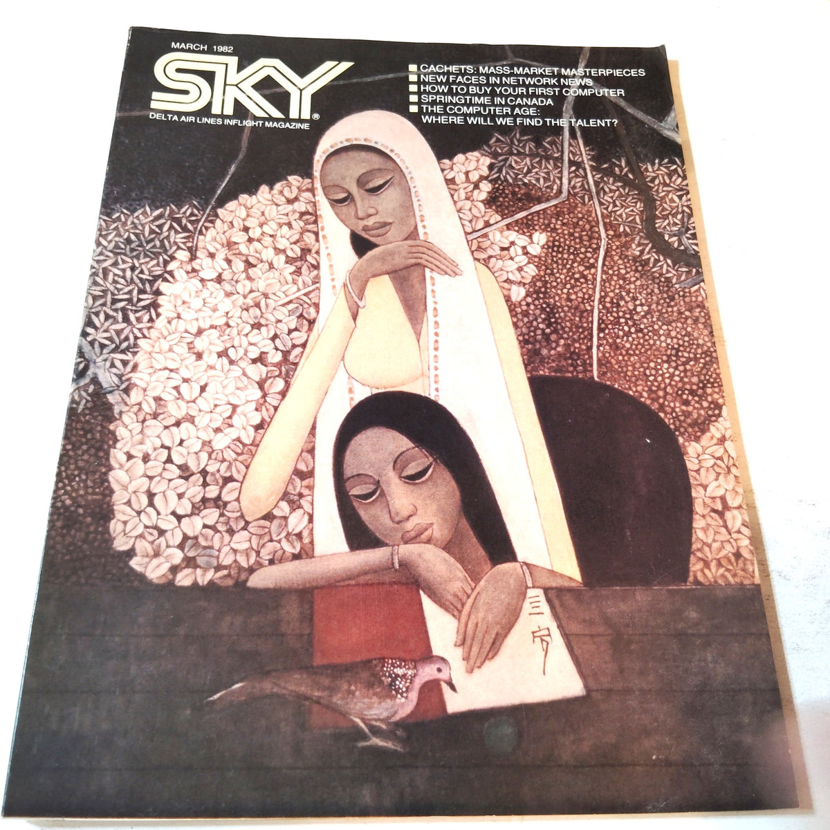 Vintage Delta SKY In-Flight Magazine - March 1982 - Sanford McDonnell Computer