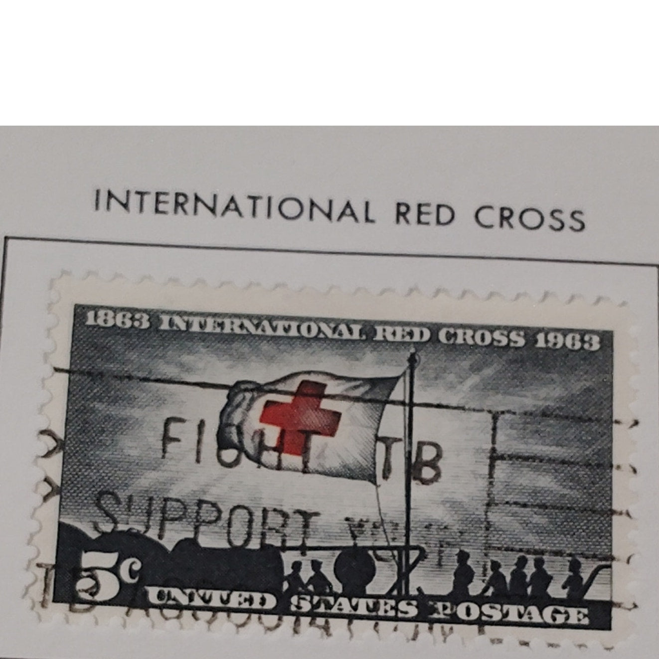 1963 Scott #1239 – 5¢ International Red Cross Centennial / Fight TB – Canceled