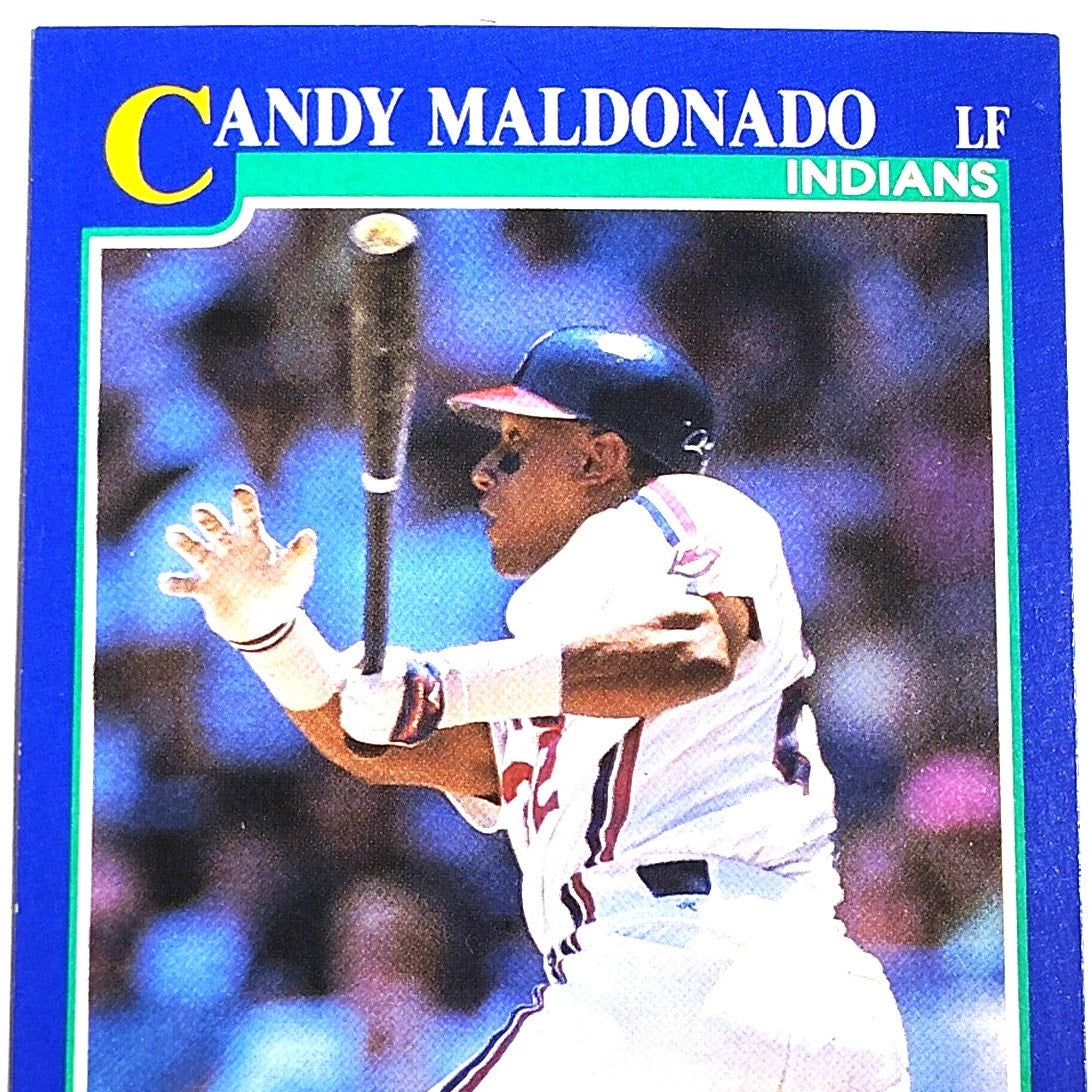 1991 Score Candy Maldonado #93 Cleveland Indians Left Fielder MLB Baseball Card NM