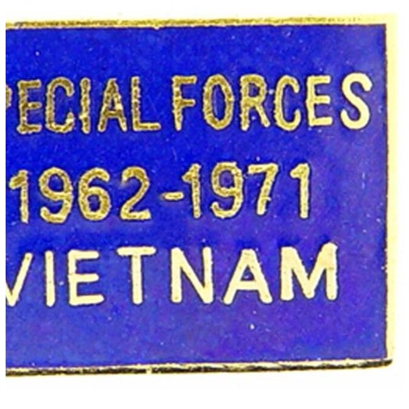 Airborne Special Forces Vietnam (1962-1971) Novelty Hat Lapel Pin 1‑1/8" × 1/2"