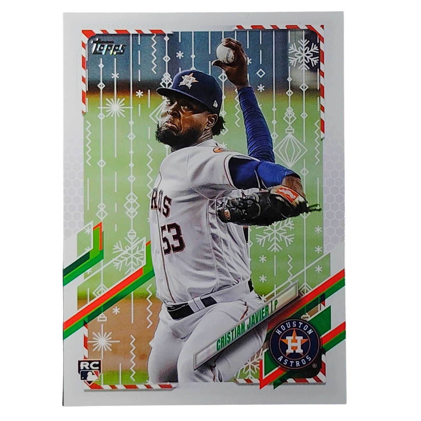 2021 Topps Holiday Cristian Javier HW74 RC Houston Astros Rookie Card VG/EX