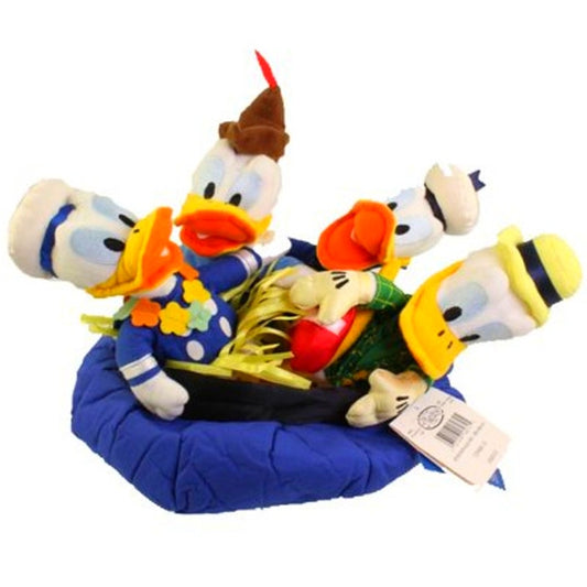 Disney Donald Duck 65th Anniversary 2014 Plush Lifeboat w/ 4 Donald's Year's Ago