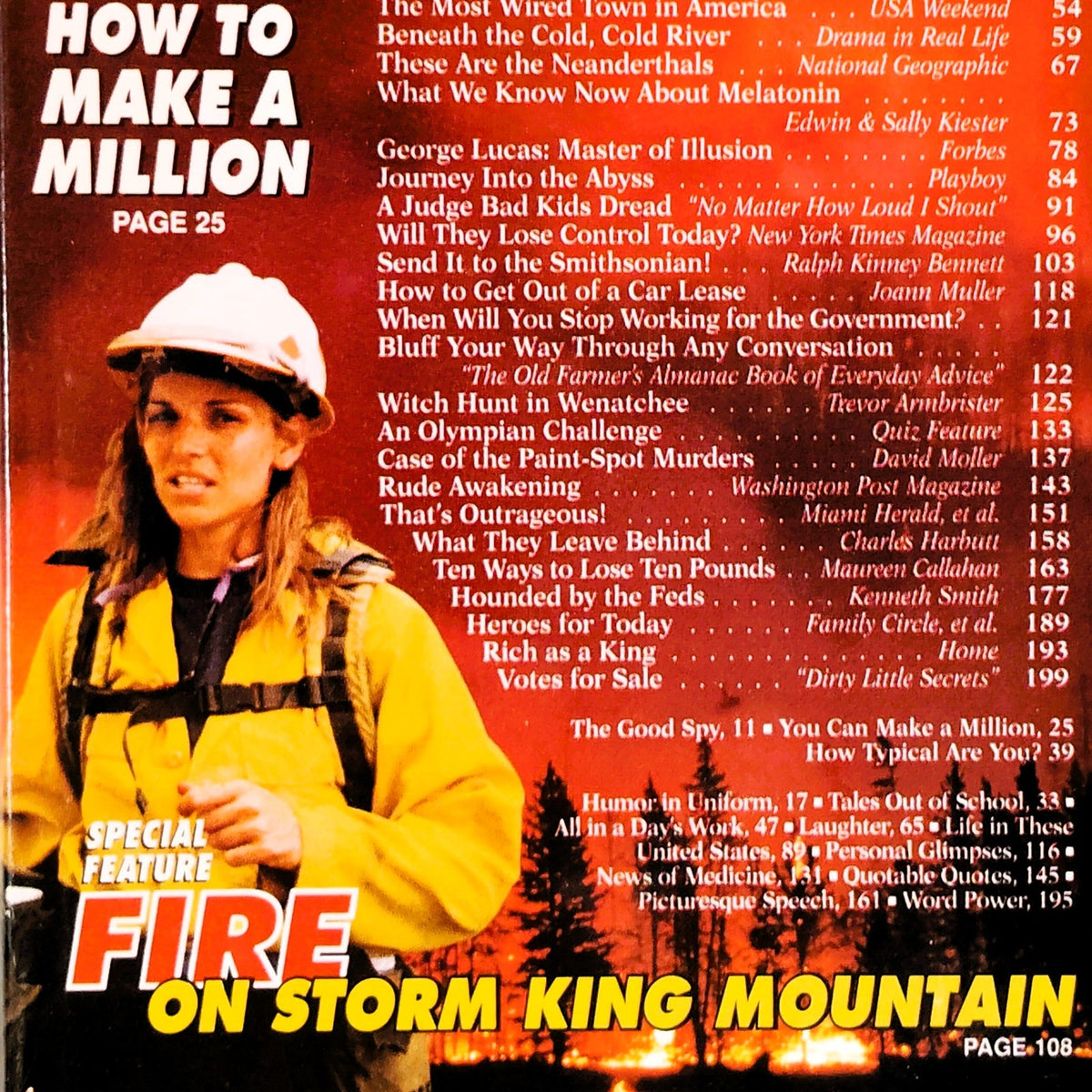 Reader's Digest July 1996 Magazine - Fire on Storm King Mountain Vintage