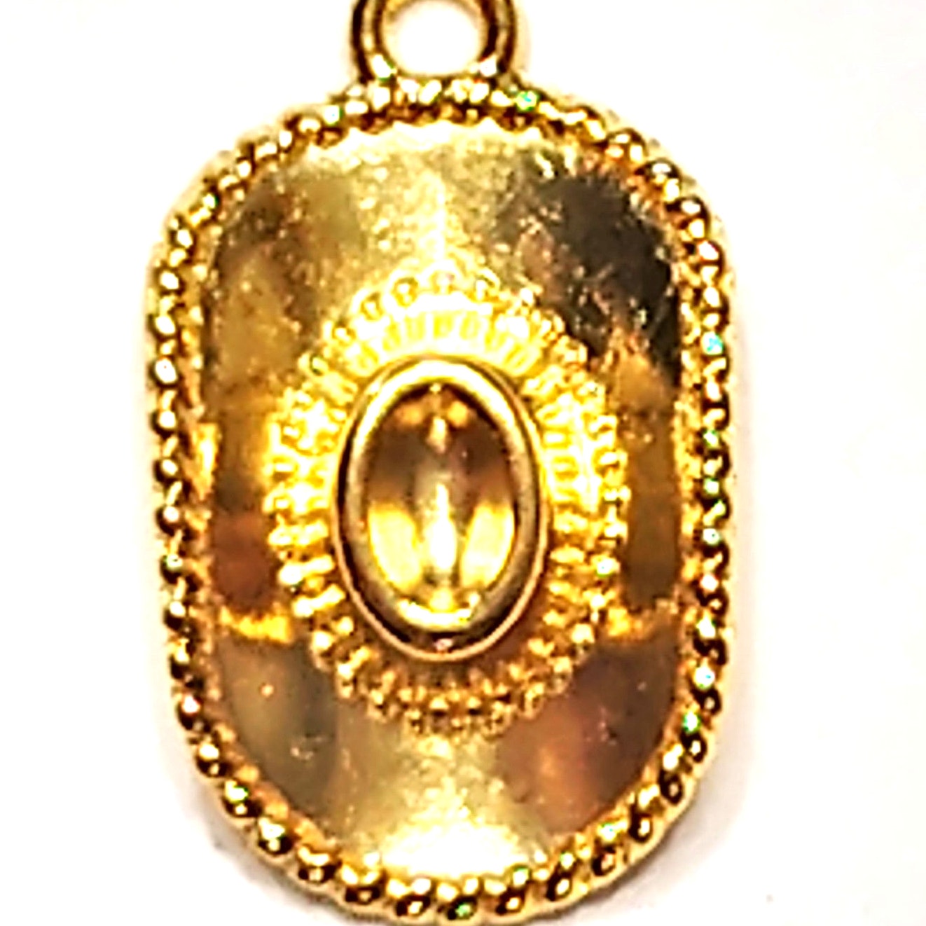 Cowboy Hat Charm Gold‑Tone Detailed Design 3/4" Pendant Jewelry Making