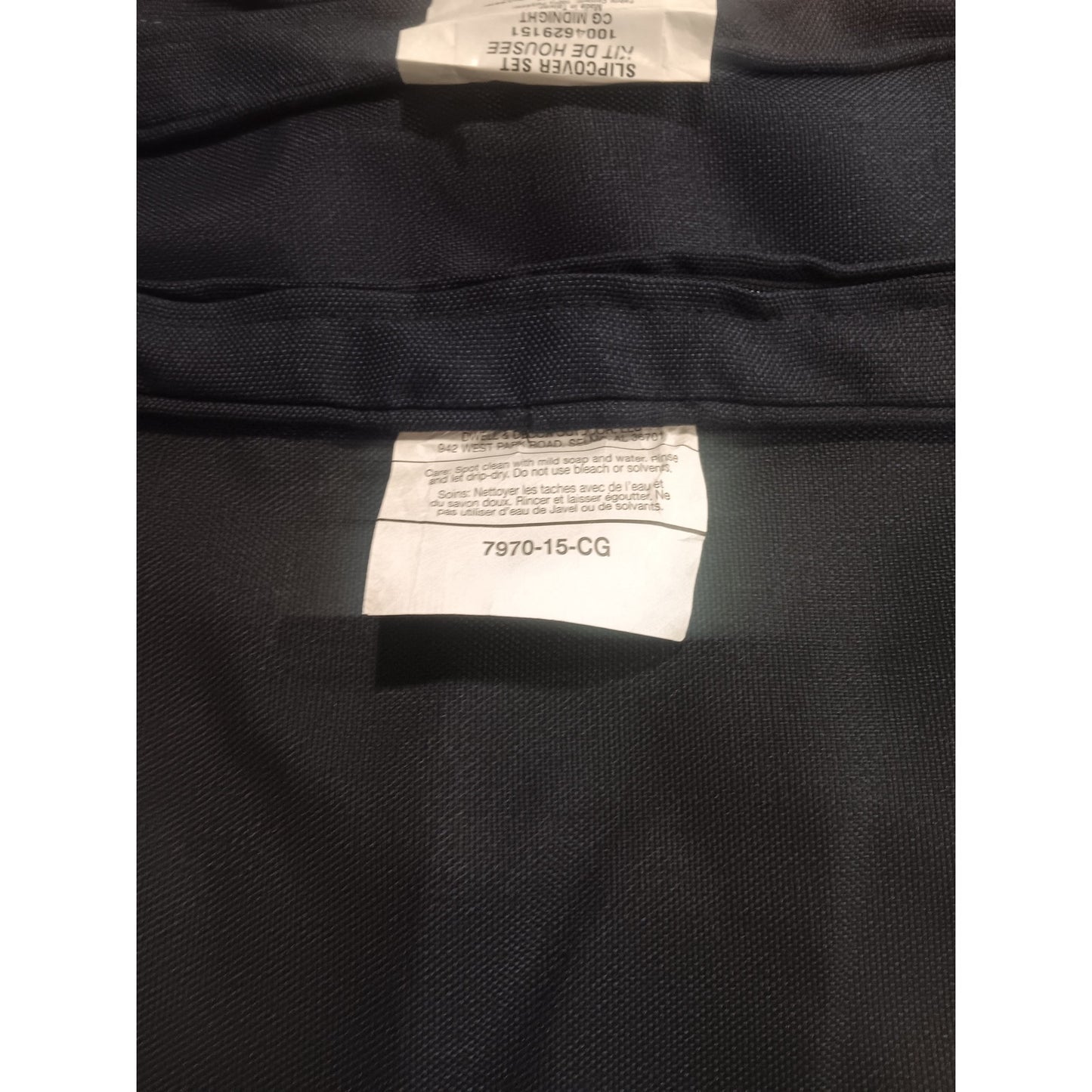Beacon Park & Camden CushionGuard Midnight Slipcovers, 2-Pk for Dining Chairs