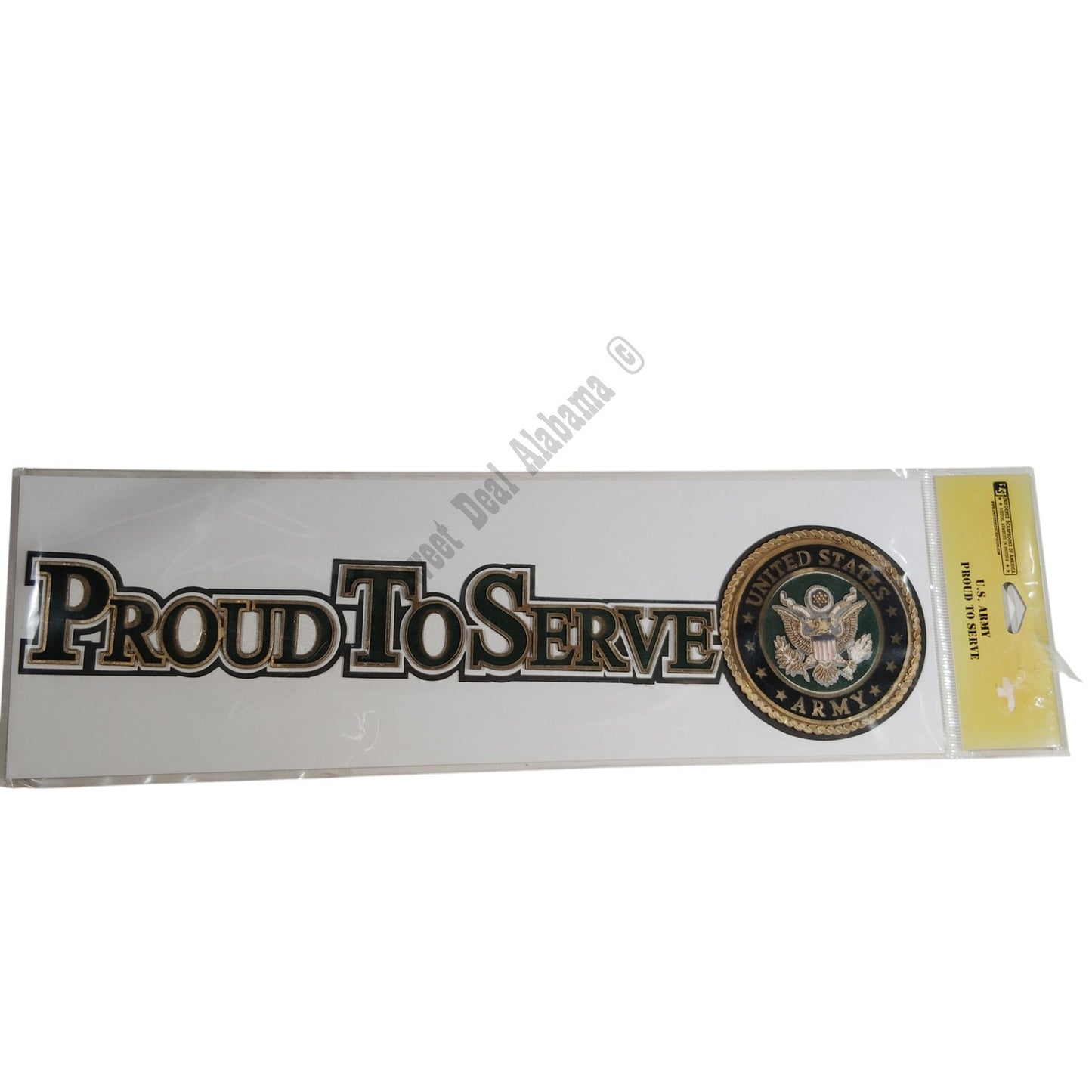 U.S. Army Proud to Serve Die Cut, 3D, Stick-On -Uniformed Scrapbooks of America