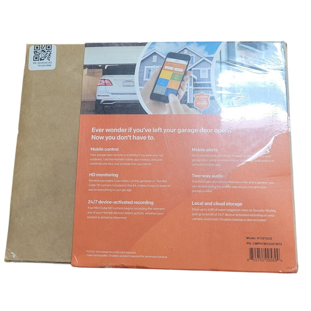 Home8 Video-Verified Garage Door Control Relay System, NIB, Model H13012US
