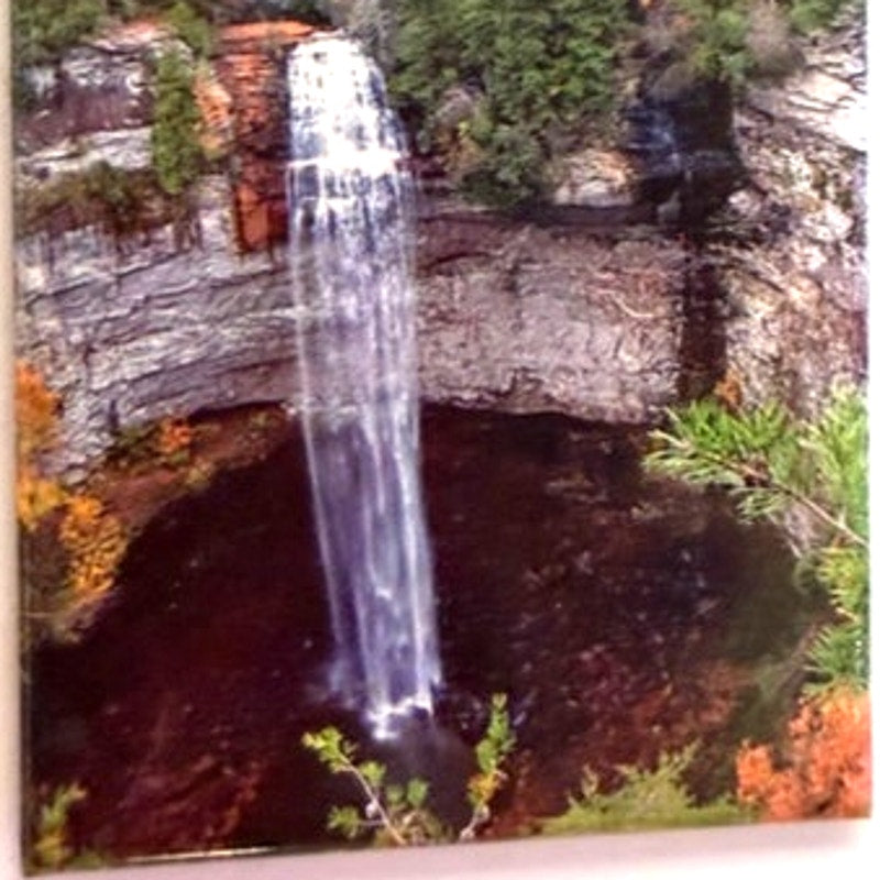 Fall Creek Falls Tennessee State Park Photo Magnet Waterfall Scene 3‑1/8 × 2‑1/8
