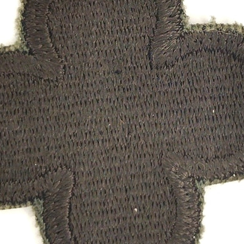 US Army 88th Infantry Division SSI Patch Subdued Black Sew‑On 2‑1/4"