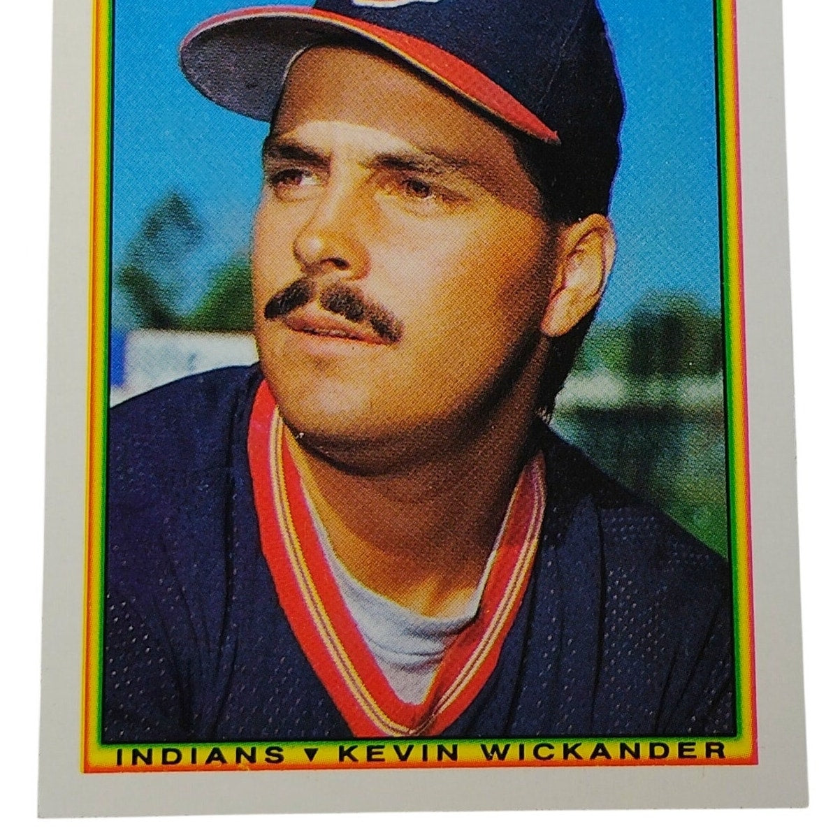 1990 Bowman Kevin Wickander #327 Cleveland Indians Pitcher MLB Baseball Card NM