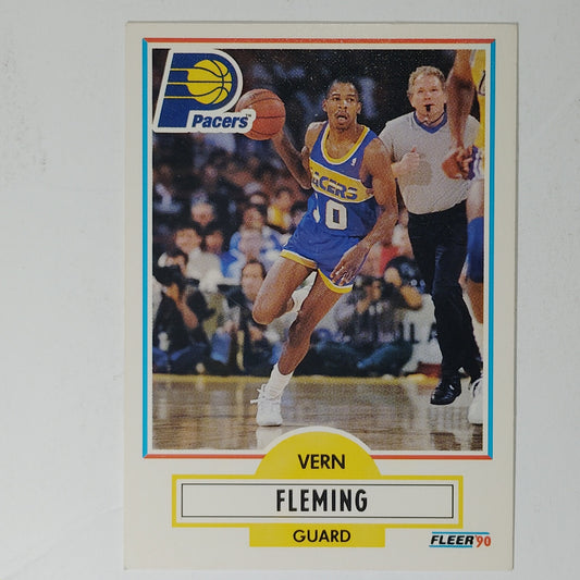 1990 Fleer Vern Fleming #76 – Indiana Pacers – Guard – NBA Card