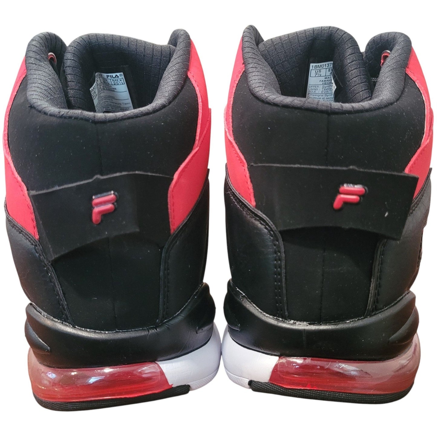 Fila Activisor Viz Men’s Athletic Shoes, Size 8 Red/Black, Lightweight Comfort