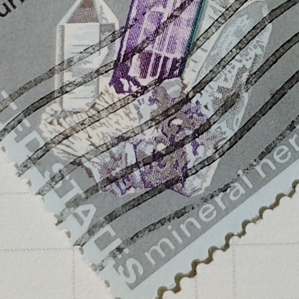 1974 US Postage Stamp Scott #1539 10c Mineral Heritage Tourmaline Used Canceled