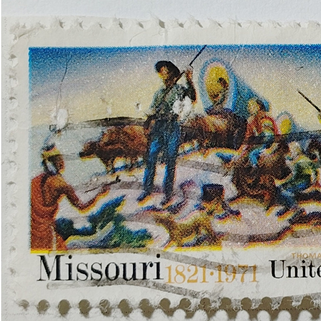 1971 US Postage Stamp Scott #1426 8c Missouri Statehood Thomas Hart Benton Used