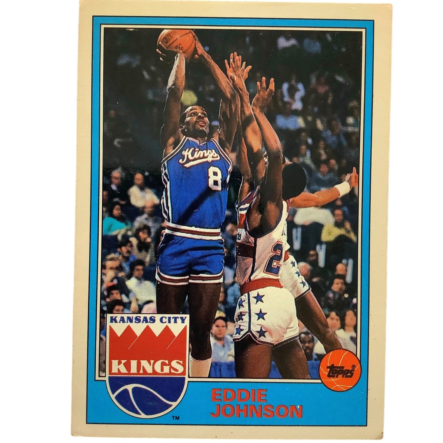 Eddie Johnson '81-82 Kansas City Kings, 1993 Topps Archives Card 16, EXC