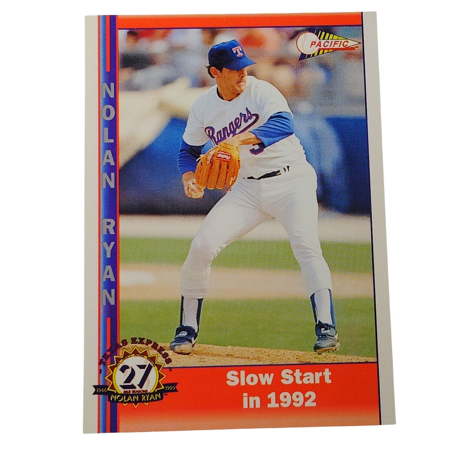 1993 Pacific Texas Express Nolan Ryan #222 Texas Rangers P Baseball Card NM