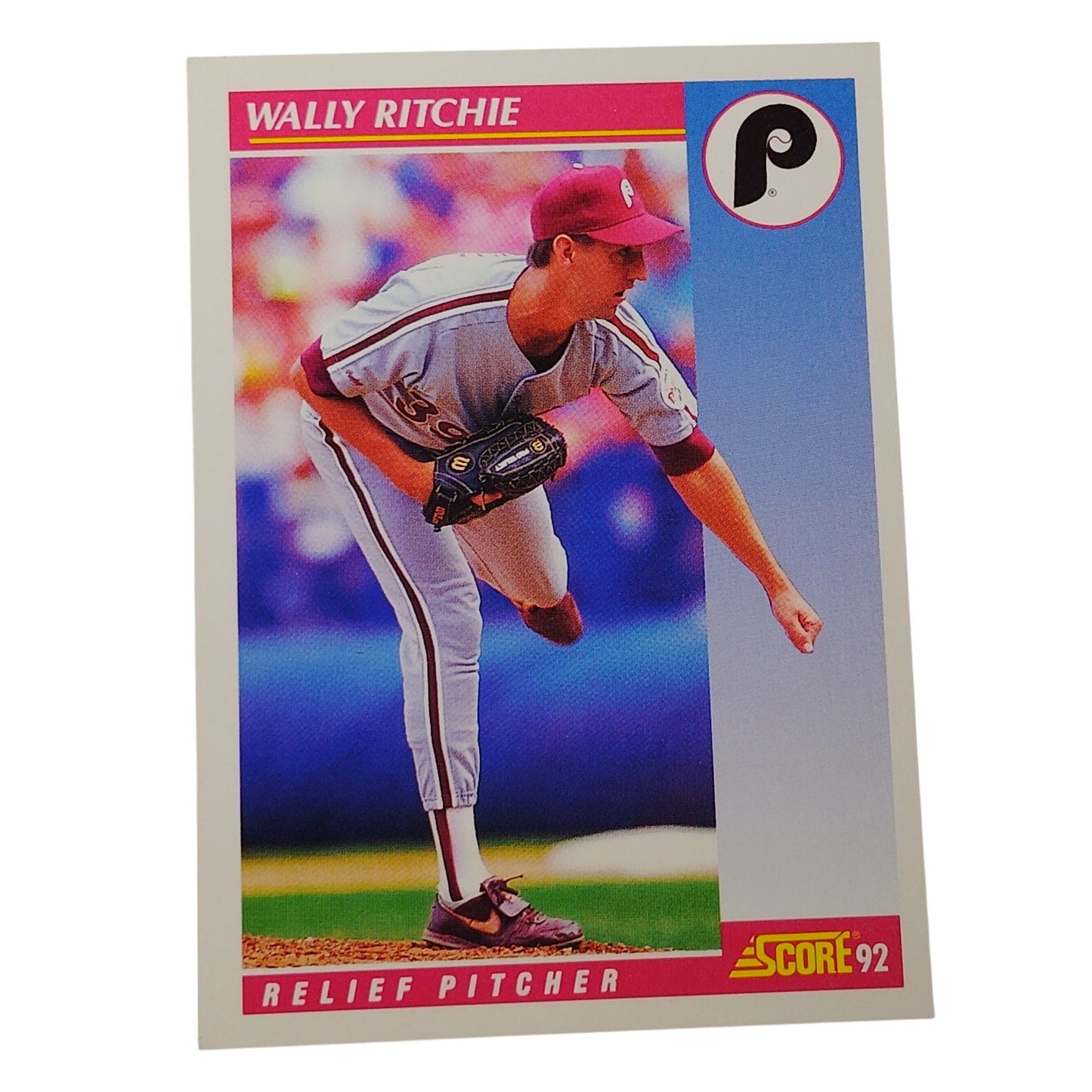 1992 Score Wally Ritchie #619 Philadelphia Phillies Relief Pitcher MLB NM