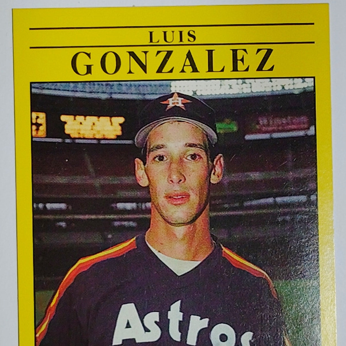 1991 Fleer Luis Gonzalez #507 Houston Astros Rookie RC - First Base VG/EX