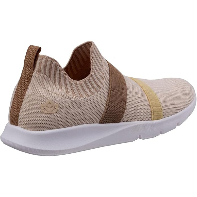 Spenco Karma Stretch Floral Sneaker, Navajo, Womens 6, Slip-On Knit Comfort Shoe