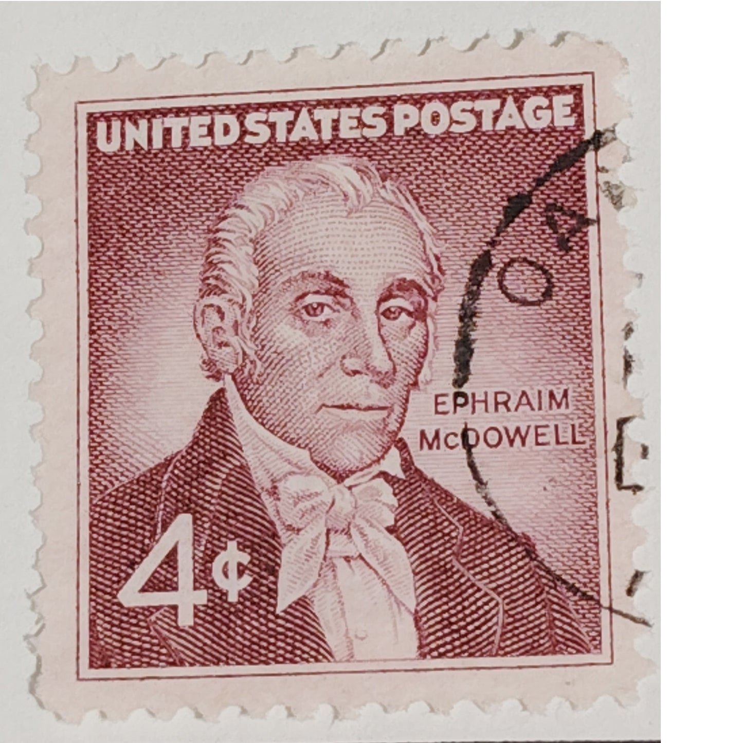 1959 Scott #1138 – 4¢ Ephraim McDowell / Surgical Pioneer – Canceled