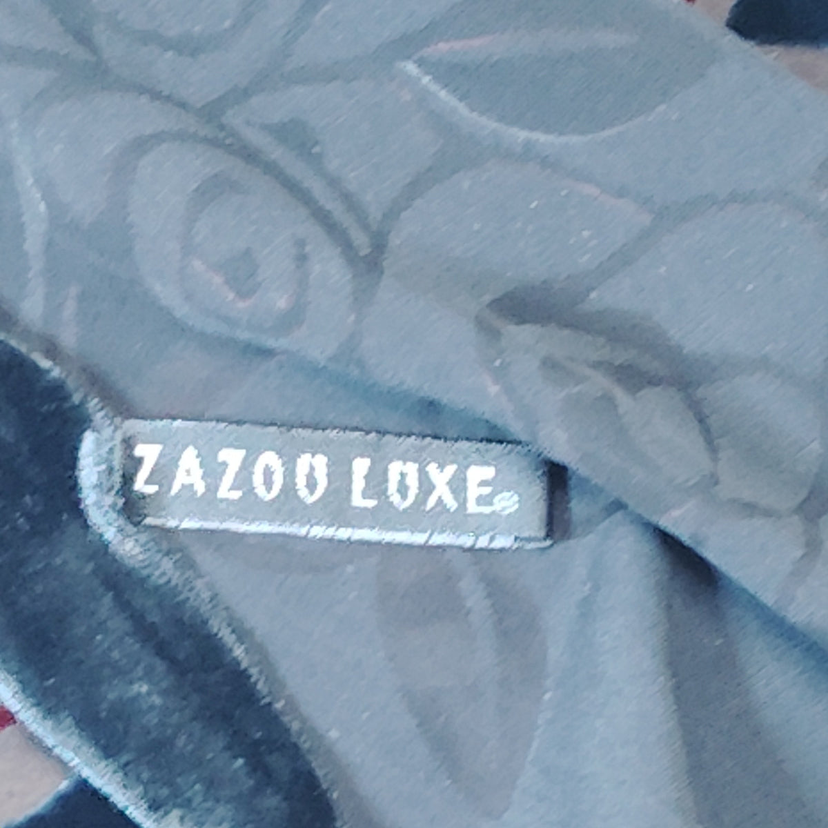 Zazou Luxe Velvet Red Roses Rayon Silk Scarf & Red/White Polyester Scarf Set
