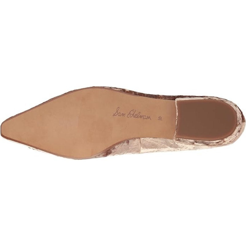 Sam Edelman Janina Ballet Flat, Prosecco Luster, Womens 7.5M Pointed Toe Slip-On