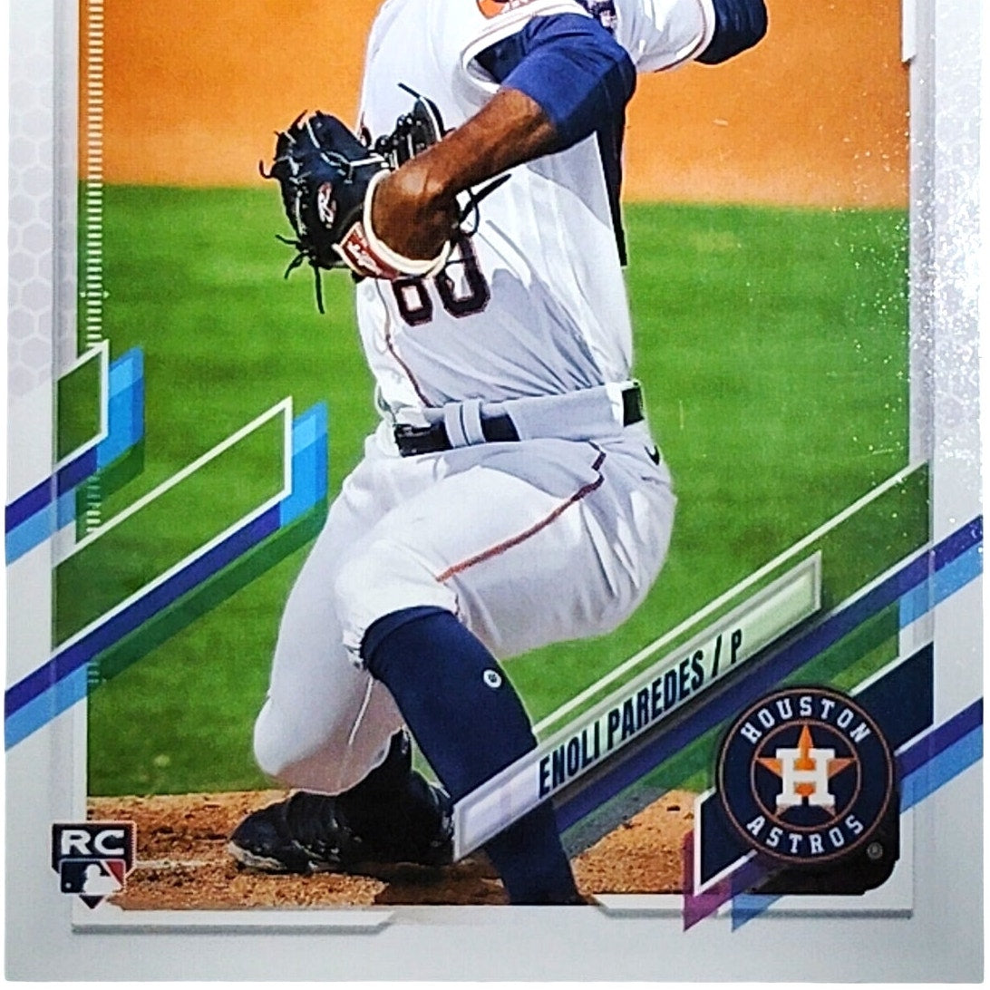 2021 Topps Series 2 #569 RC Rookie Enoli Paredes Houston Astros Pitcher - VG/EX