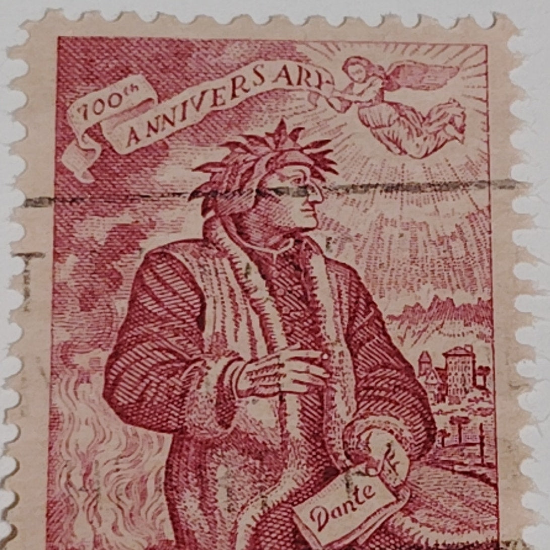 1965 Scott #1270 – 5¢ Dante Alighieri / 700th Anniversary – Canceled