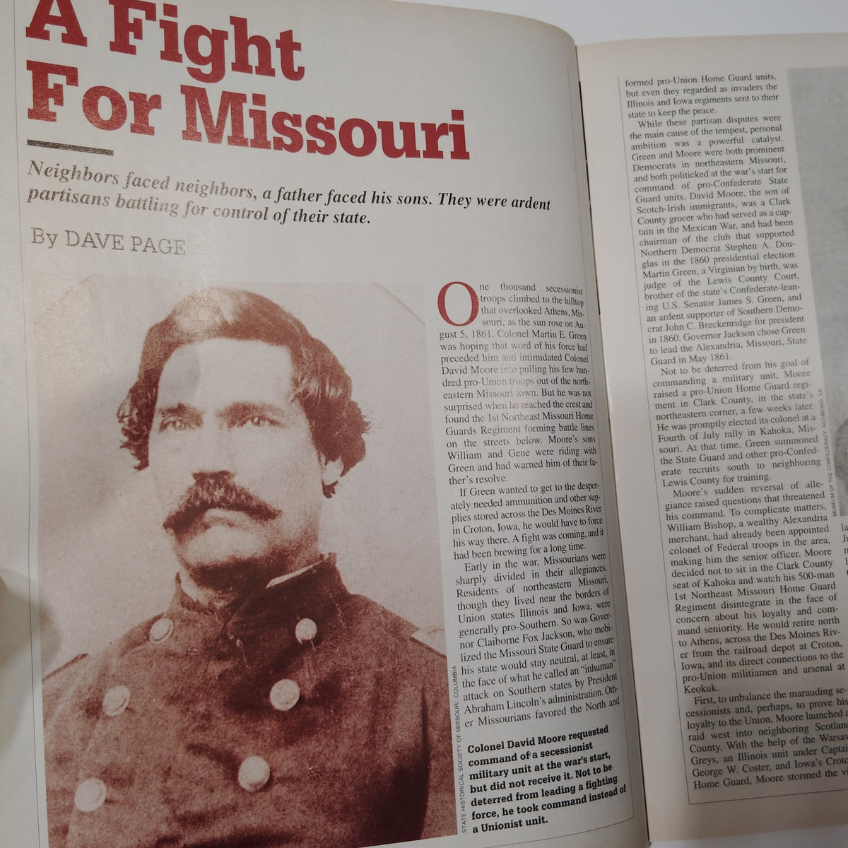 Civil War Times Illustrated August 1995 Magazine Secret Codes Missouri Battle
