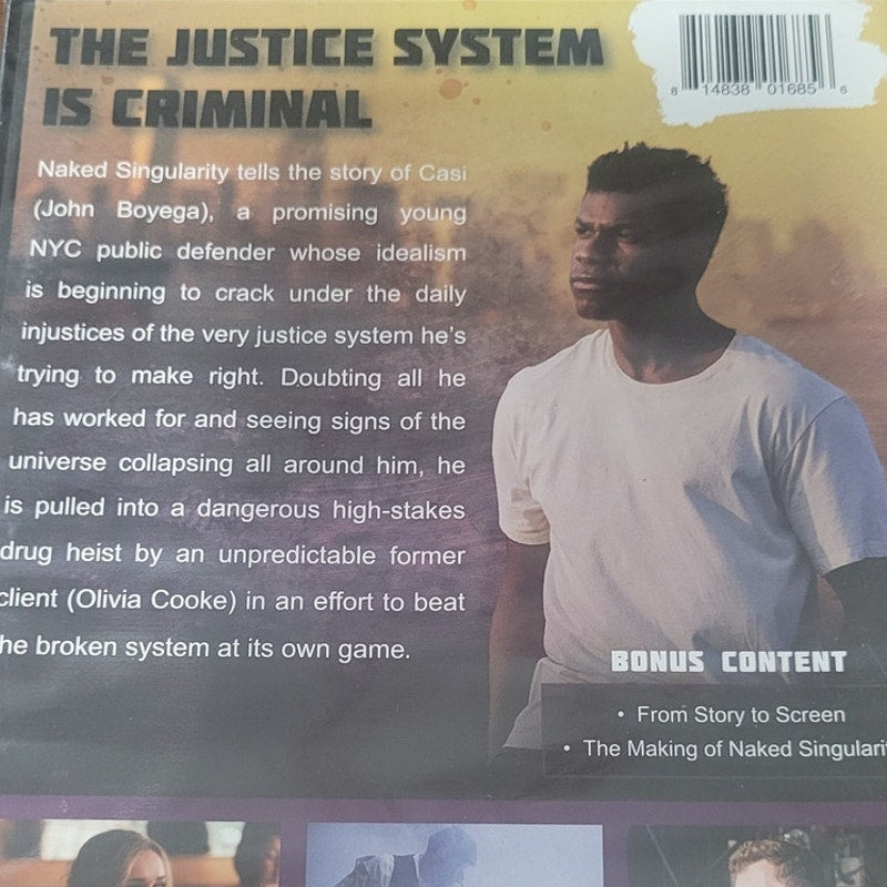 Naked Singularity DVD John Boyega Olivia Cooke Legal Drama Crime Thriller Movie