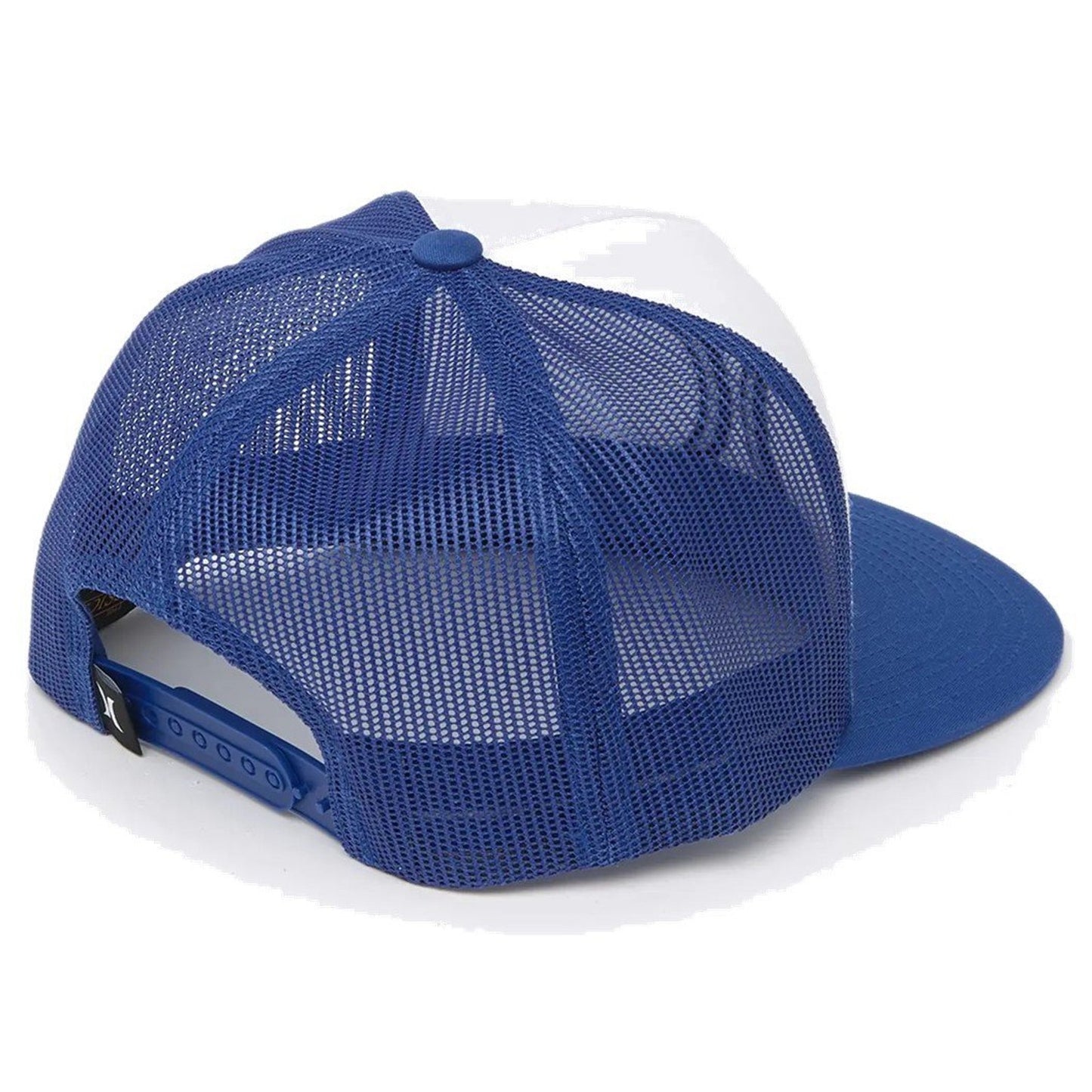 Hurley Men's Icon Solid Flat Trucker Hat Cap - Royal Blue/White- LTP