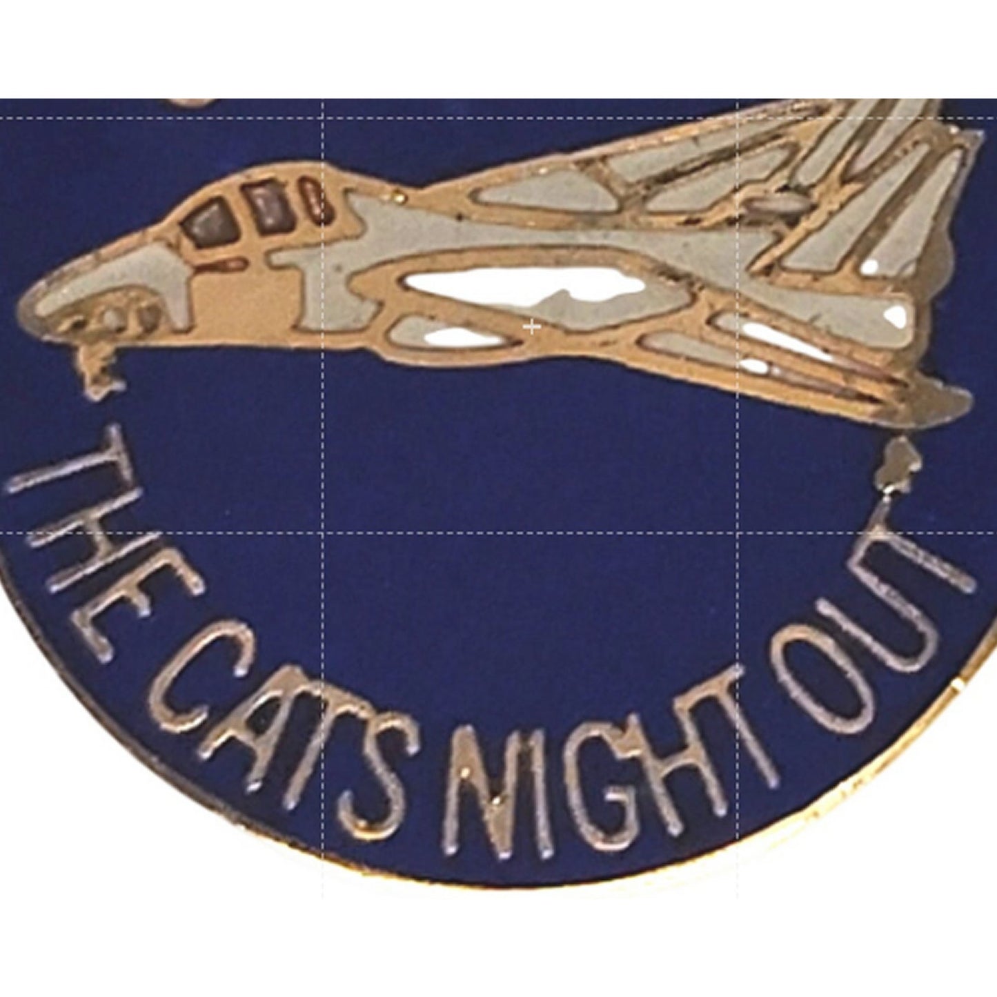 U.S. Navy F‑14 Tomcat "Cats Night Out" Novelty Biker Jacket Hat Lapel Pin 7/8"