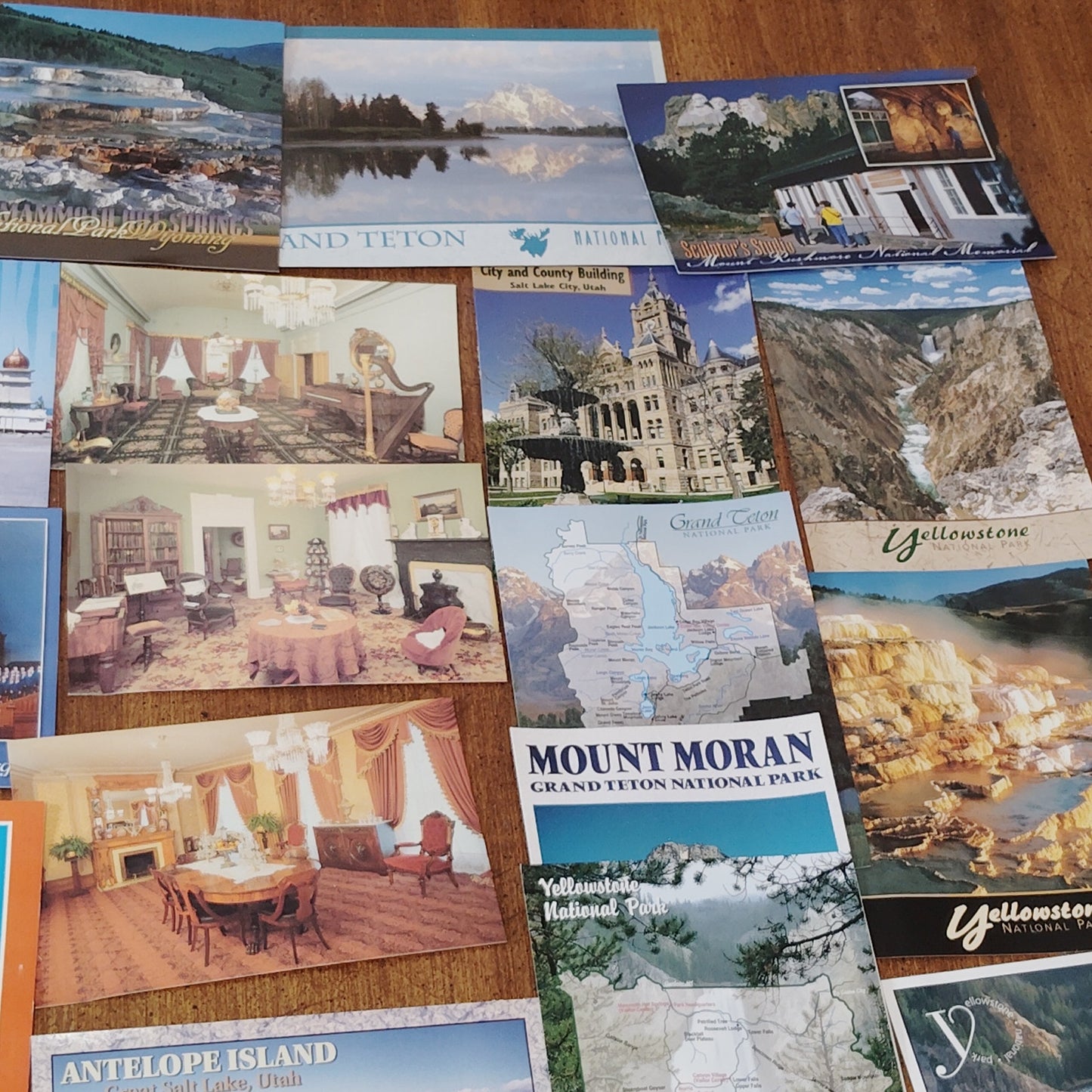 Vintage Utah & Wyoming Postcards Lot - 54 Postcards Ephemera Estate Collection