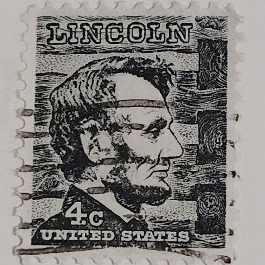 1965 4¢ Abraham Lincoln Stamp – Prominent Americans Series – Scott #1282