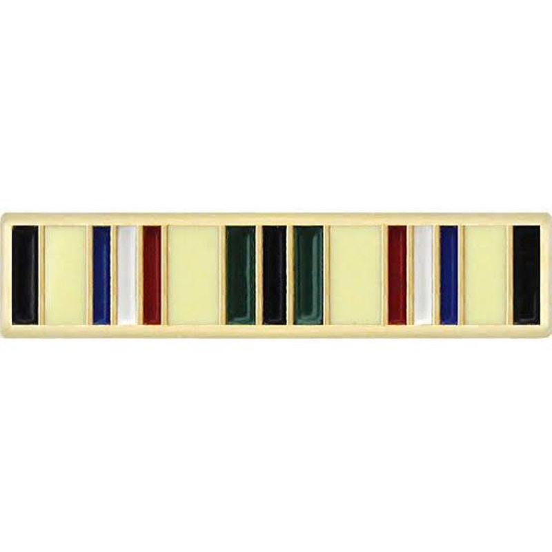 Mini U.S. Southwest Asia Service Medal (SWASM) Ribbon Novelty Pin 11/16 × 1/8"