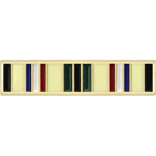 Mini U.S. Southwest Asia Service Medal (SWASM) Ribbon Novelty Pin 11/16 × 1/8"