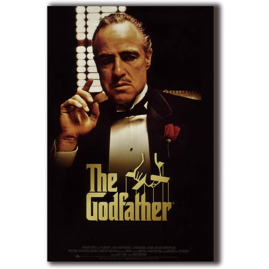 The Godfather Movie Canvas Poster – 12” x 18” Canvas Print – Unframed