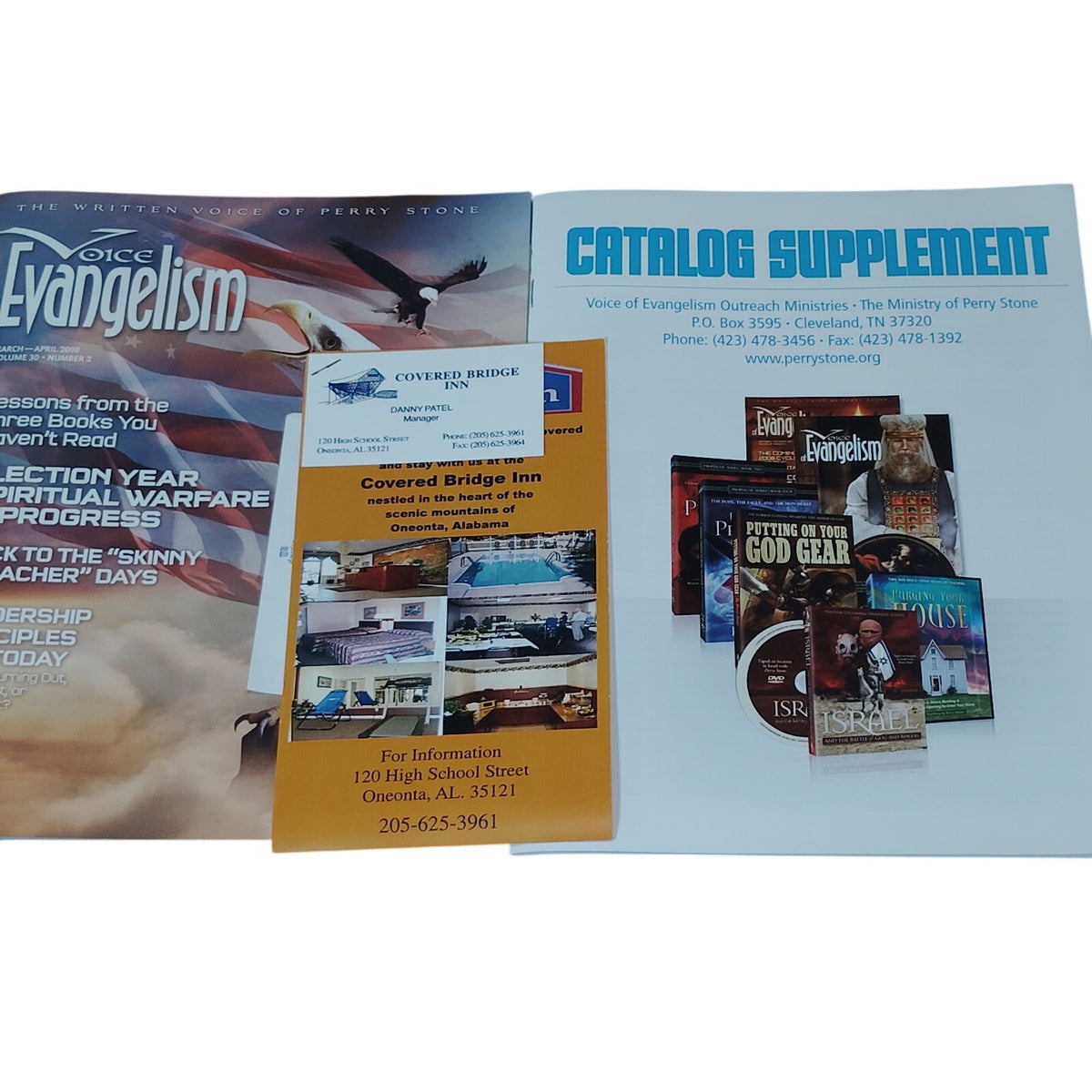 Voice of Evangelism Magazine & Catalog Supplement Mar-Apr 2008 Perry Stone Audio