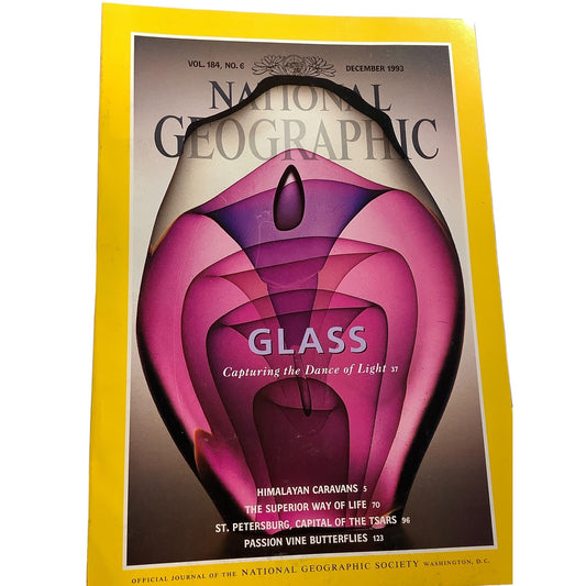National Geographic DEC 1993, Glass, Himalayan Caravans, Superior Life, St. Petersburg, Passion Vine Butterflies, EUC