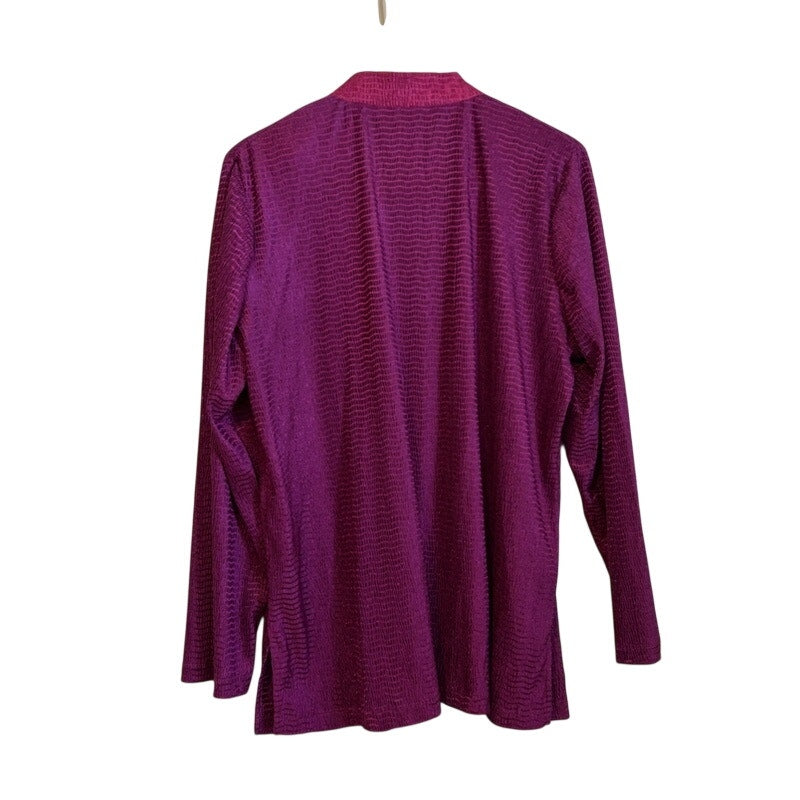 Draper's & Damon's L Pink Purple 3PC Tank Cardigan Pants Set Estate