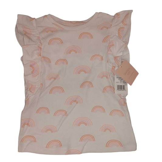 Grayson Mini Toddler Girls' Ruffle T-Shirt - Cream 5T + Free Shipping