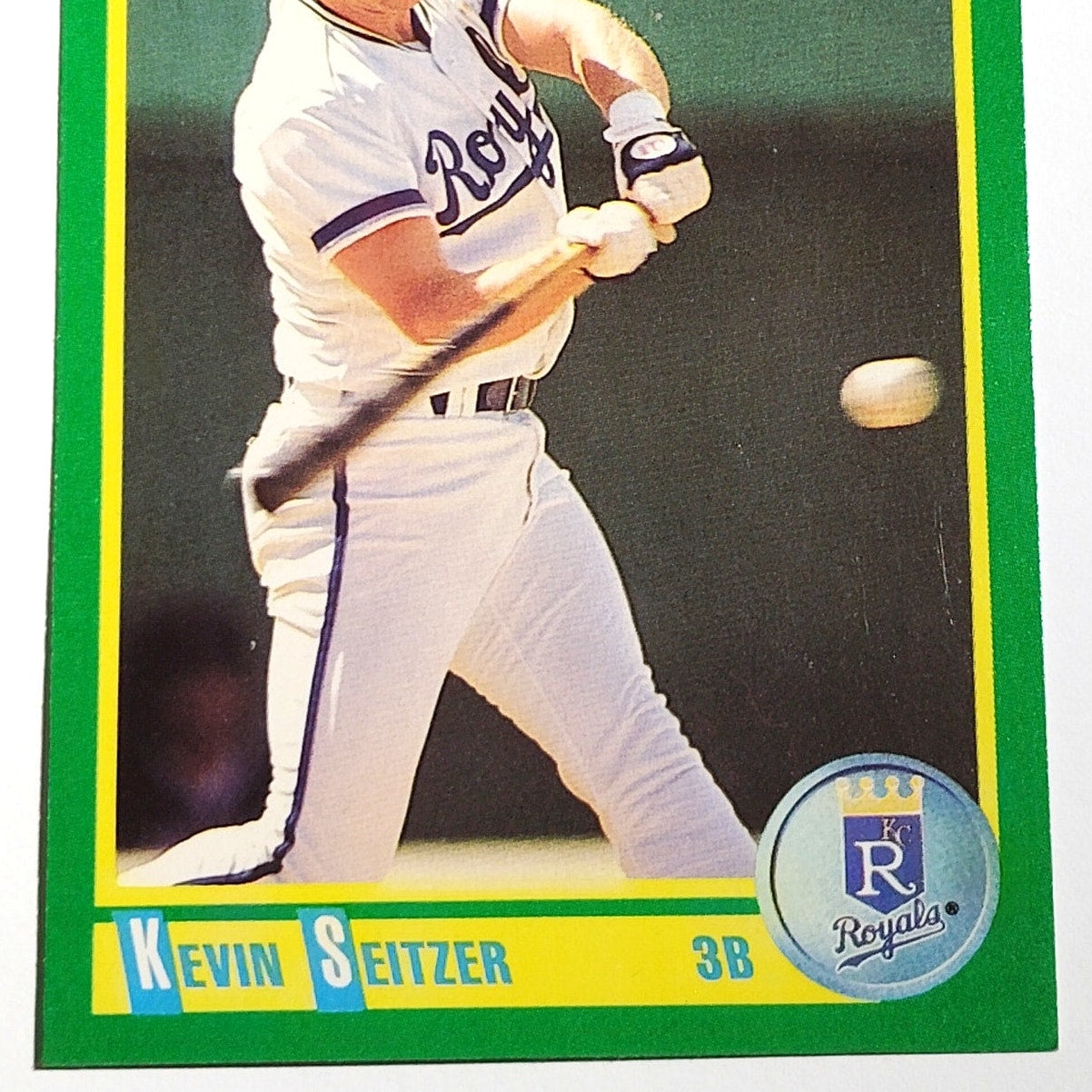 1990 Score Kevin Seitzer #199 Kansas City Royals Third Baseman MLB Baseball EX