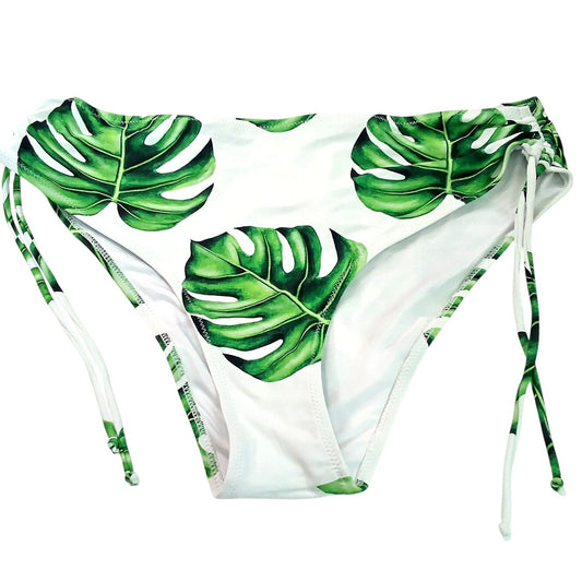 Cupshe Monstera High Waisted Bikini Bottoms Women’s Large Leaf Print
