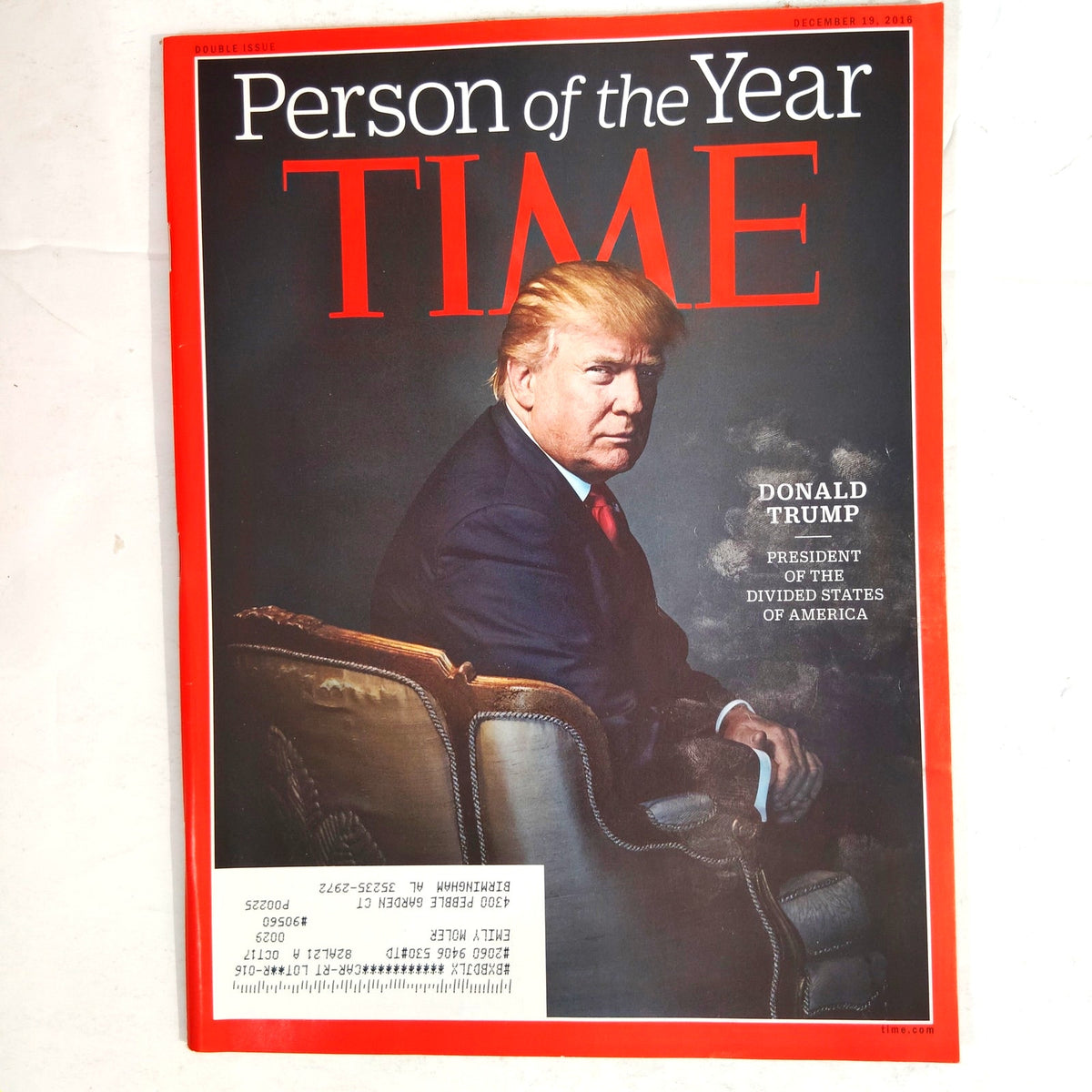 TIME Magazine December 19, 2016 Person of the Year Donald Trump Double Issue