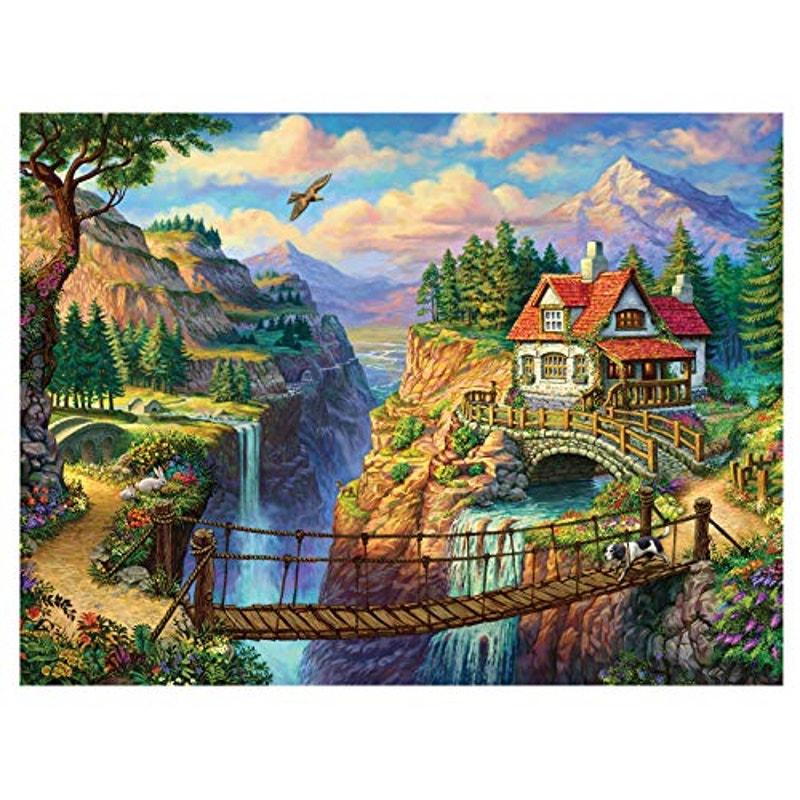 House on the Cliff 550‑Piece Jigsaw Puzzle – The Jigsaw Puzzle Factory
