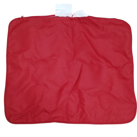 Outdoor Cushion Slipcover  24"W × 20"D, Concealed Zipper, No Filling, Wine Red
