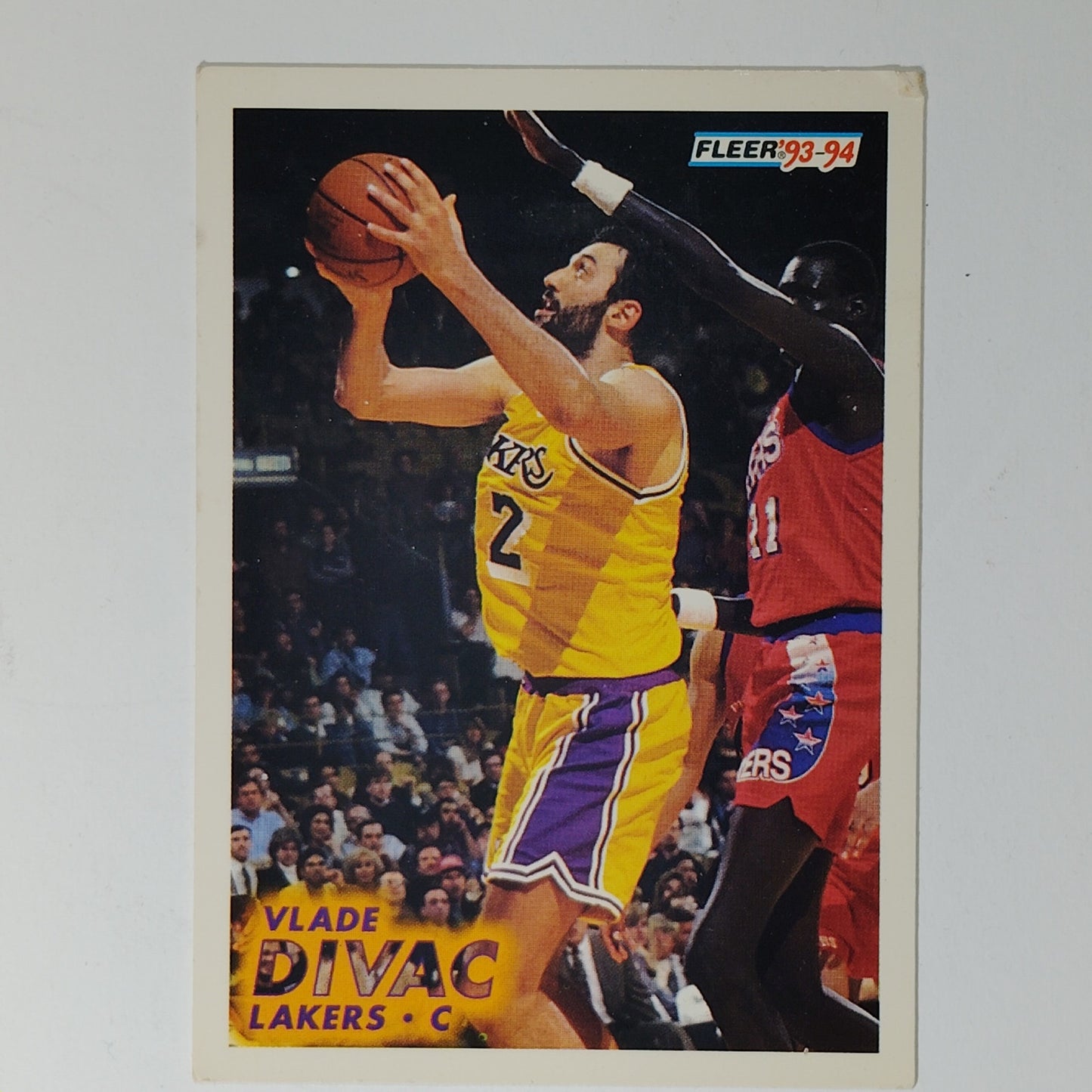 1993-94 Fleer Vlade Divac #101 Los Angeles Lakers Center Hall of Fame NBA Card