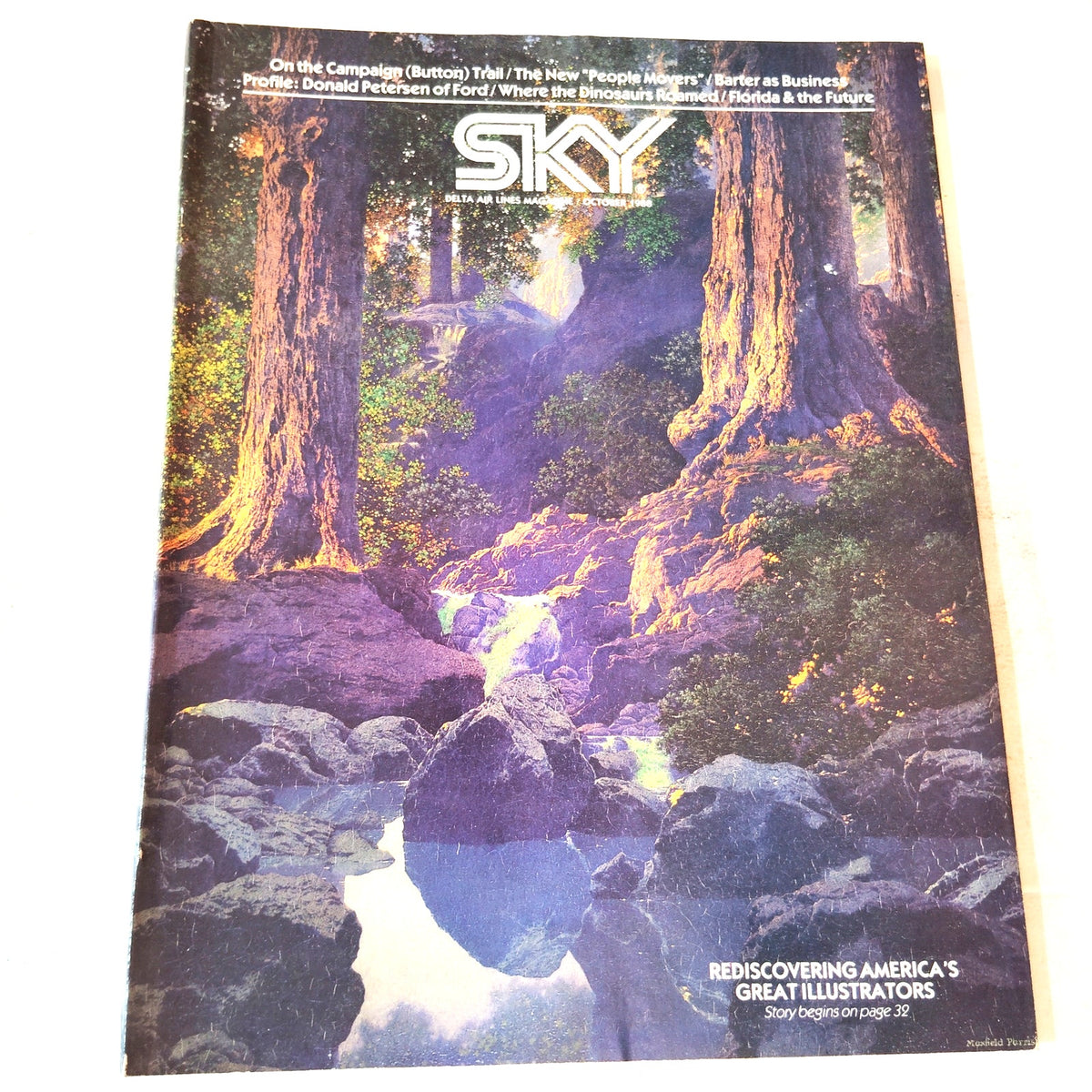 Vintage Delta SKY In-Flight Mag October 1988 - heart disease, soccer, scrimshaw