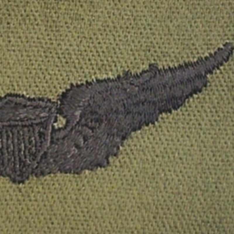 Vintage US Army Aviator Badge Patch Subdued ODG 3‑3/4" × 2" Sew‑On